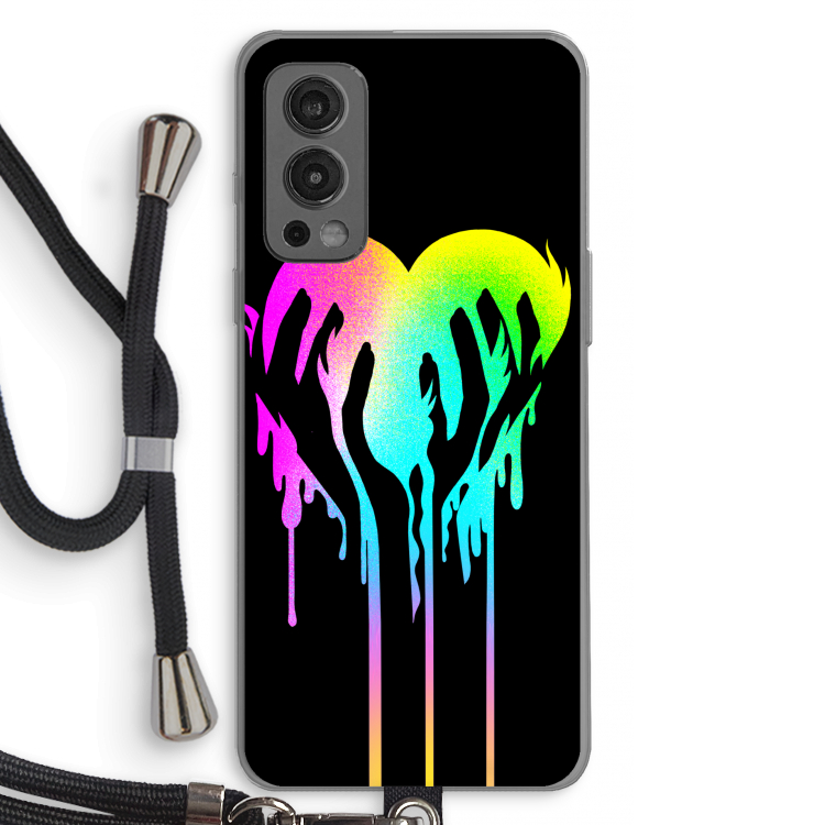 Hold My Heart: OnePlus Nord 2 5G Transparant Hoesje met koord