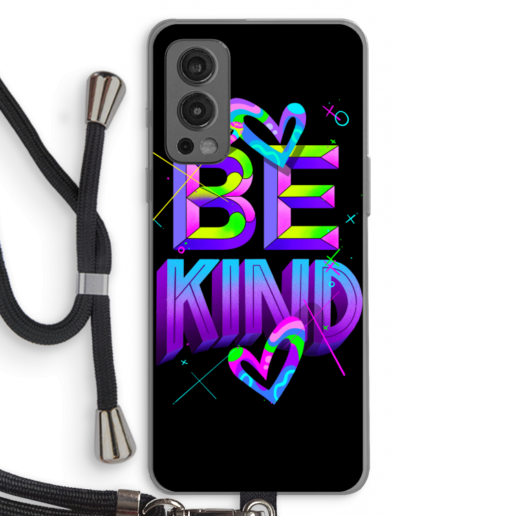 Be Kind: OnePlus Nord 2 5G Transparant Hoesje met koord