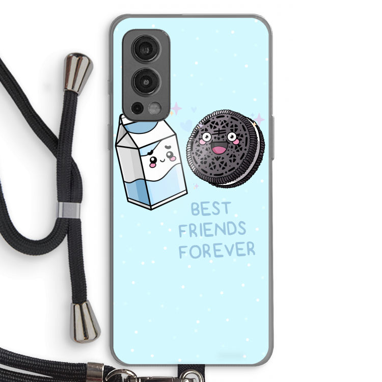 Best Friend Forever: OnePlus Nord 2 5G Transparant Hoesje met koord