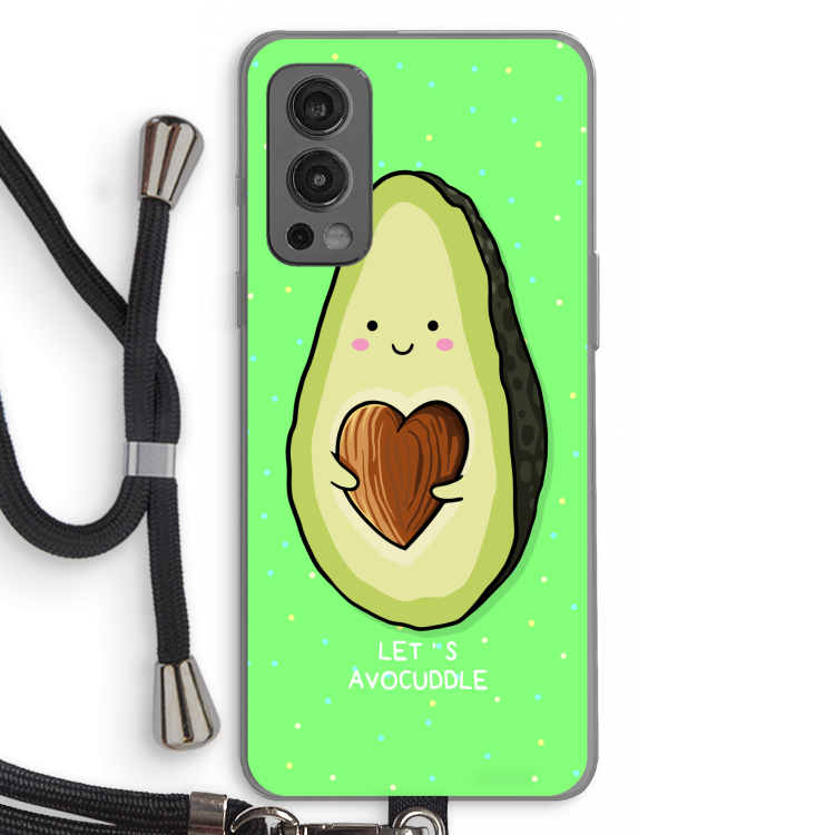 Avocuddle: OnePlus Nord 2 5G Transparant Hoesje met koord