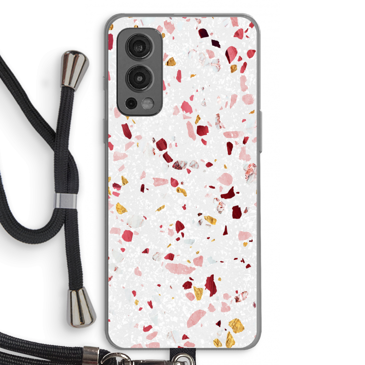 Terrazzo N°9: OnePlus Nord 2 5G Transparant Hoesje met koord