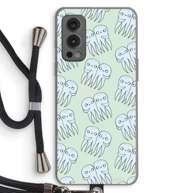 Octopussen: OnePlus Nord 2 5G Transparant Hoesje met koord