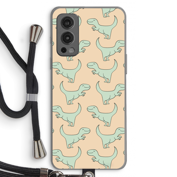 Dinos: OnePlus Nord 2 5G Transparant Hoesje met koord