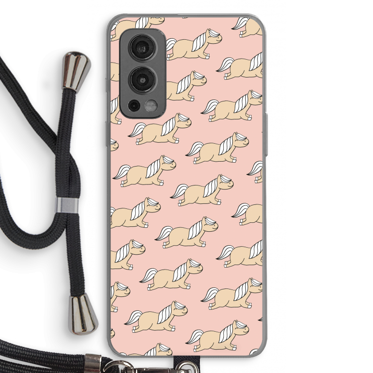 Ponys: OnePlus Nord 2 5G Transparant Hoesje met koord