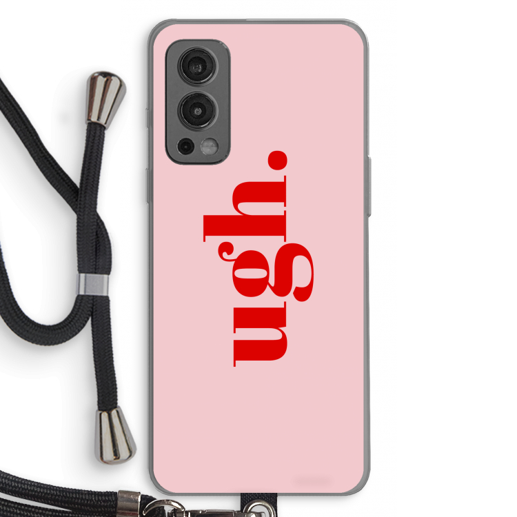 Ugh: OnePlus Nord 2 5G Transparant Hoesje met koord
