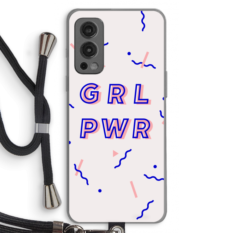 GRL PWR: OnePlus Nord 2 5G Transparant Hoesje met koord