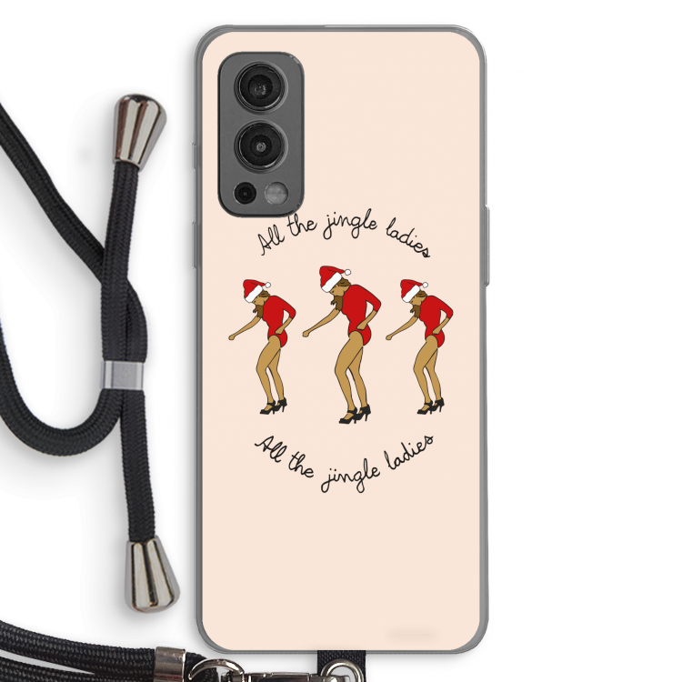 Jingle Ladies: OnePlus Nord 2 5G Transparant Hoesje met koord