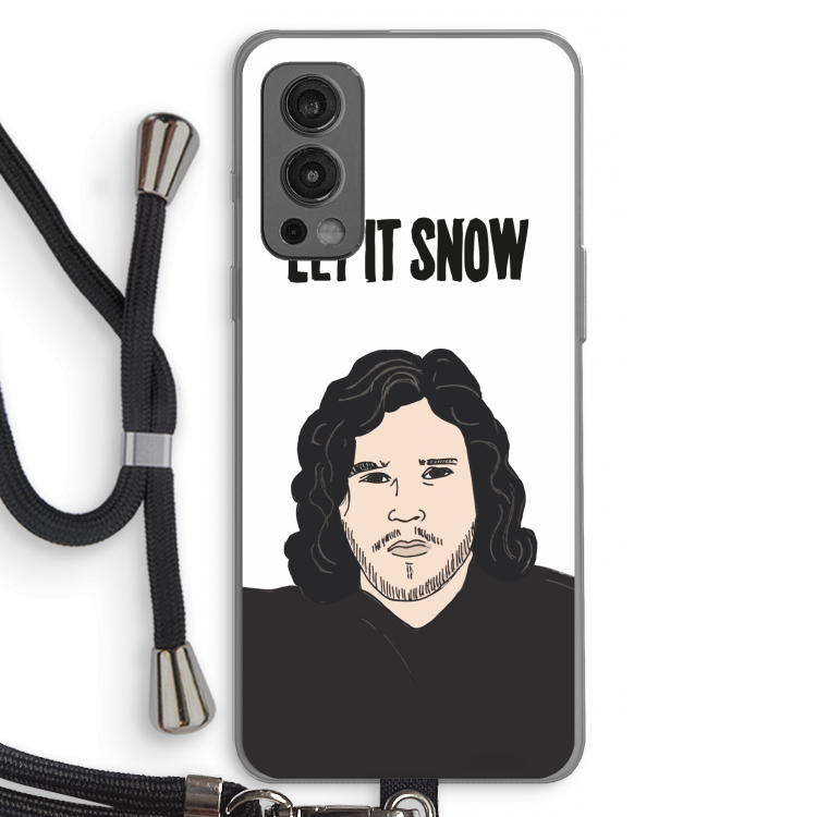 Let It Snow: OnePlus Nord 2 5G Transparant Hoesje met koord
