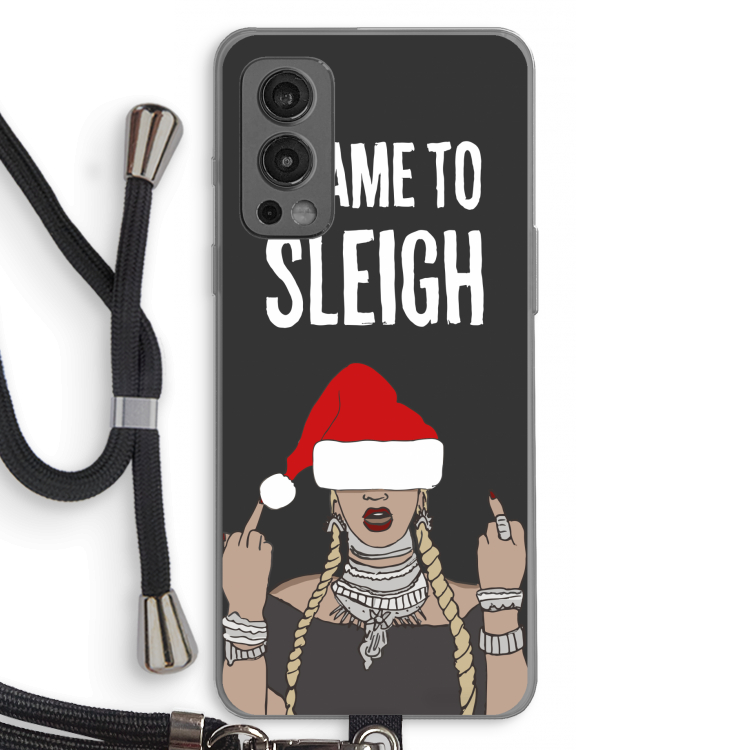 Came To Sleigh: OnePlus Nord 2 5G Transparant Hoesje met koord