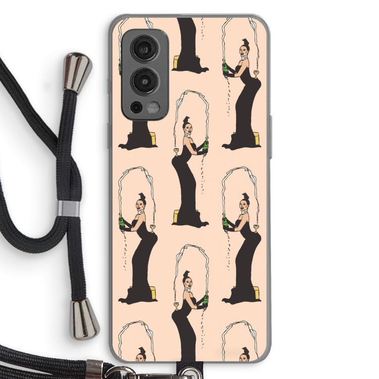 Pop Some Kim: OnePlus Nord 2 5G Transparant Hoesje met koord