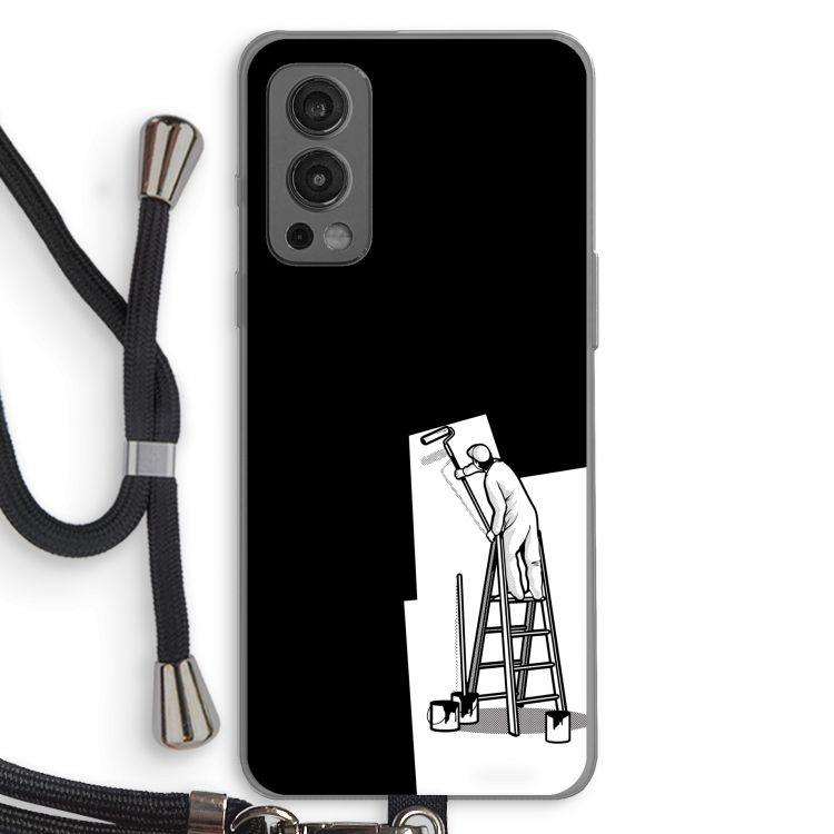 Musketon Painter: OnePlus Nord 2 5G Transparant Hoesje met koord