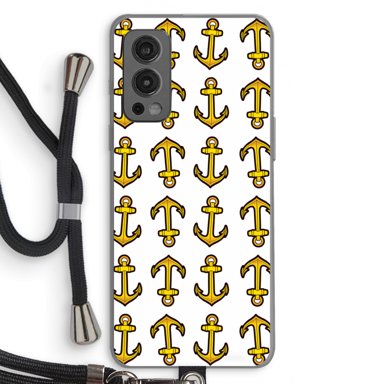 Musketon Anchor: OnePlus Nord 2 5G Transparant Hoesje met koord