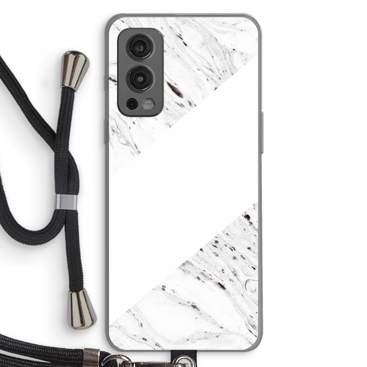 Biggest stripe: OnePlus Nord 2 5G Transparant Hoesje met koord