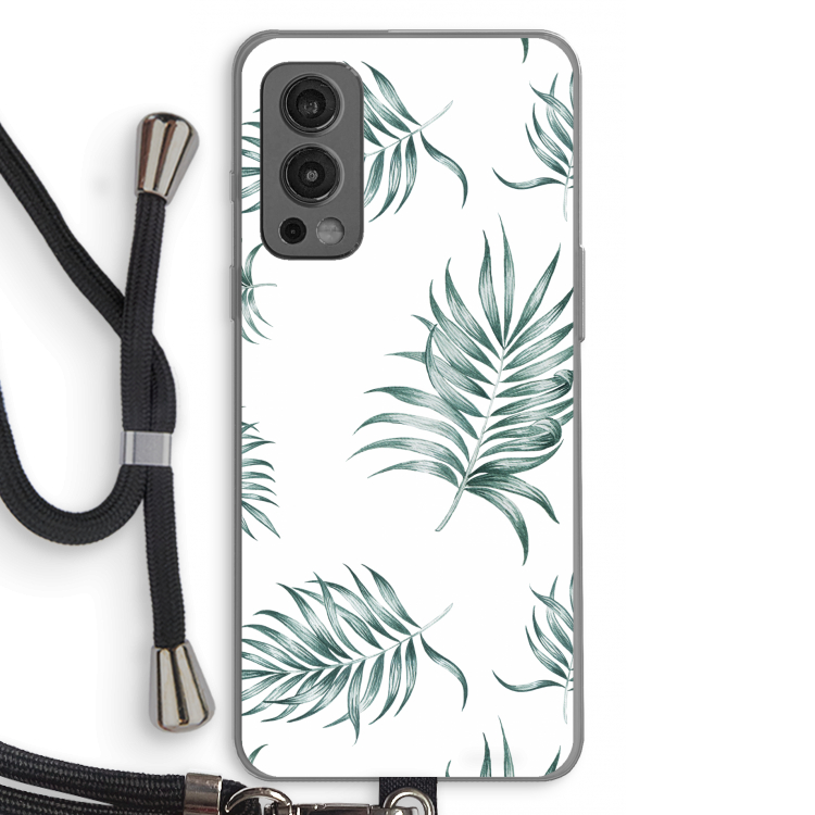 Simple leaves: OnePlus Nord 2 5G Transparant Hoesje met koord