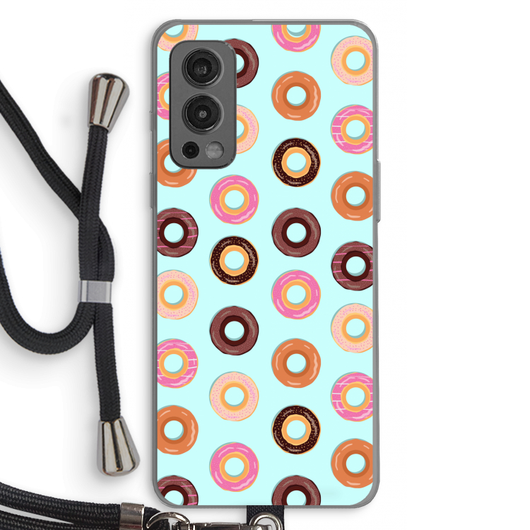 Donuts: OnePlus Nord 2 5G Transparant Hoesje met koord