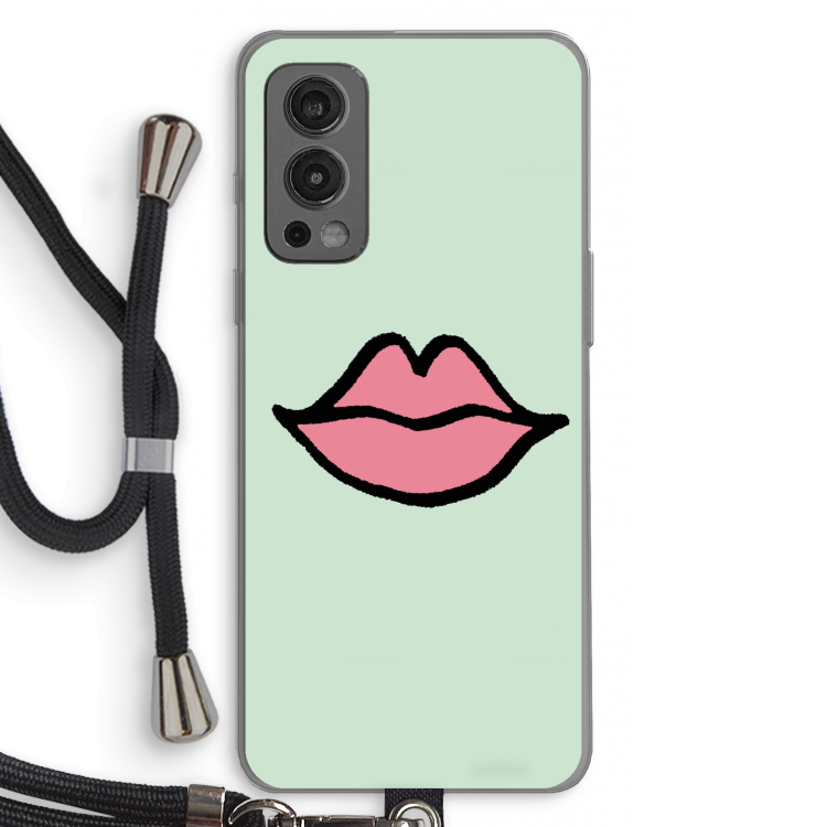 Kusje: OnePlus Nord 2 5G Transparant Hoesje met koord