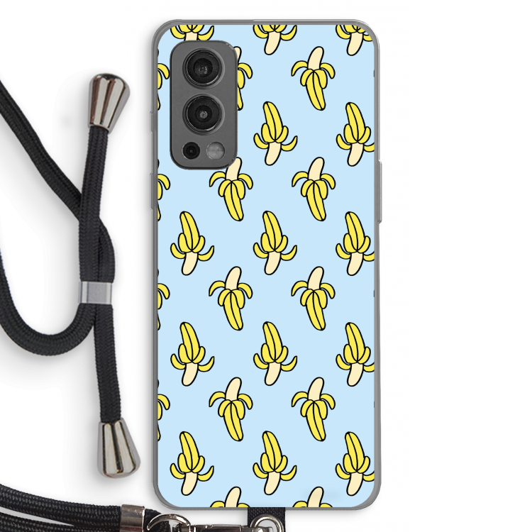 Bananas: OnePlus Nord 2 5G Transparant Hoesje met koord
