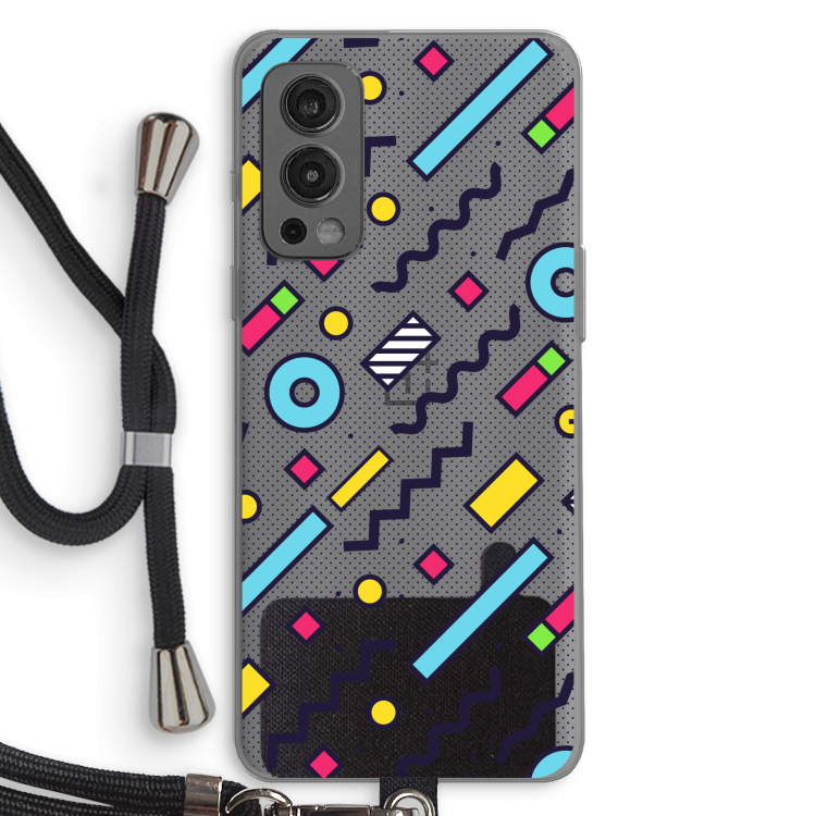 8-bit N°8: OnePlus Nord 2 5G Transparant Hoesje met koord