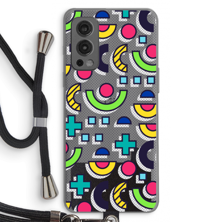 8-bit N°6: OnePlus Nord 2 5G Transparant Hoesje met koord