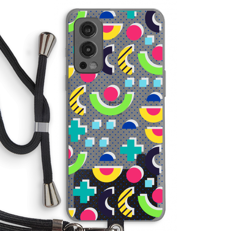 8-bit N°1: OnePlus Nord 2 5G Transparant Hoesje met koord