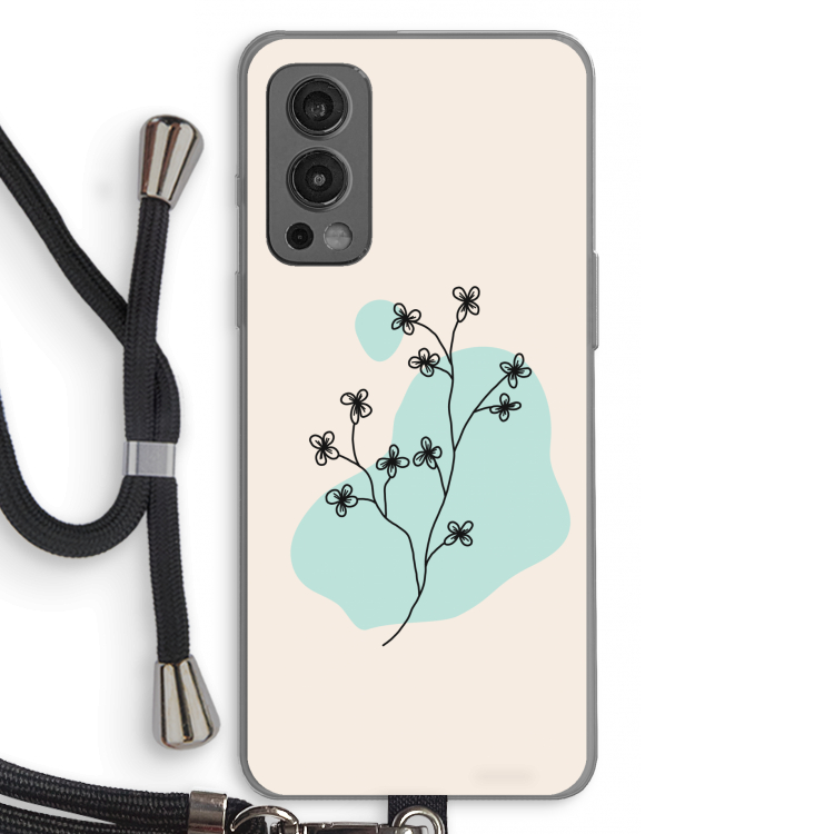 Love your petals: OnePlus Nord 2 5G Transparant Hoesje met koord