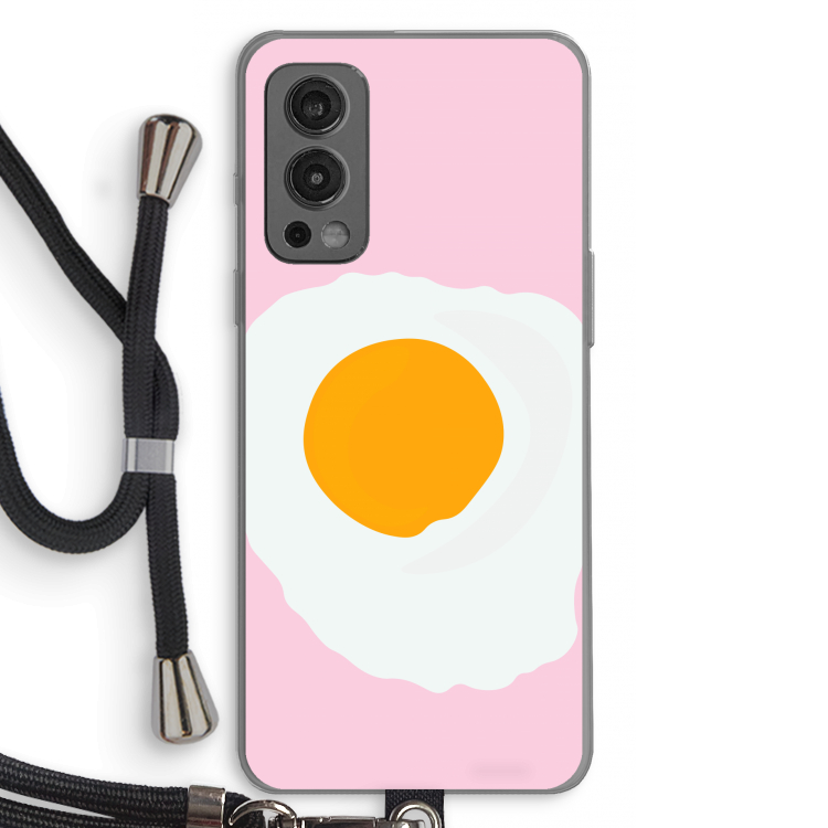 Sunny side up: OnePlus Nord 2 5G Transparant Hoesje met koord