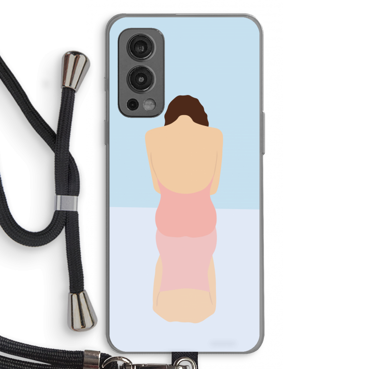 Mirror: OnePlus Nord 2 5G Transparant Hoesje met koord