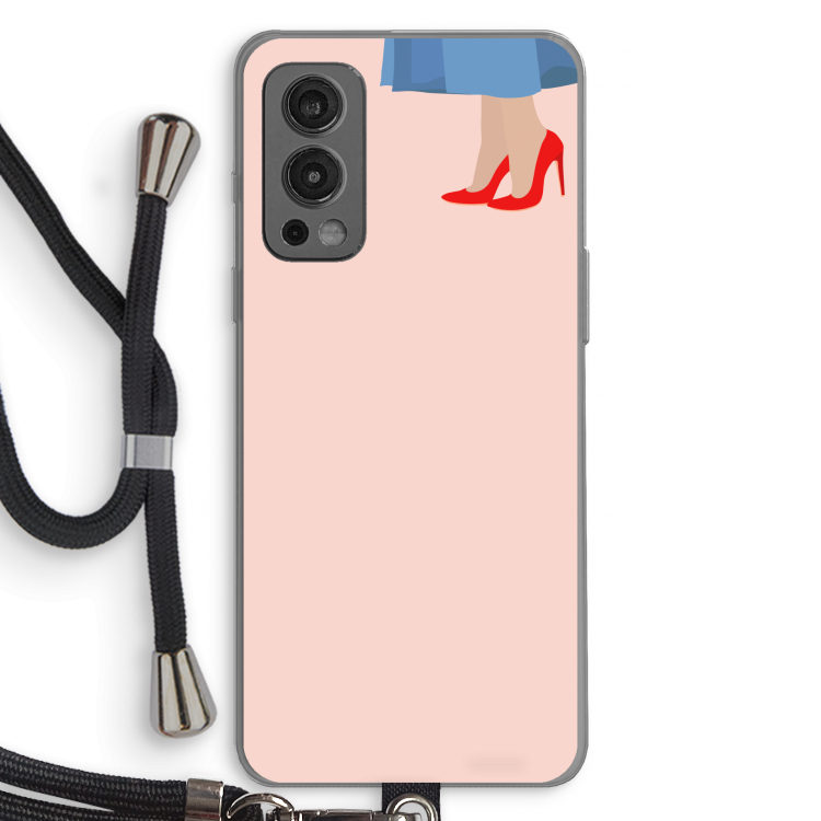 High heels: OnePlus Nord 2 5G Transparant Hoesje met koord