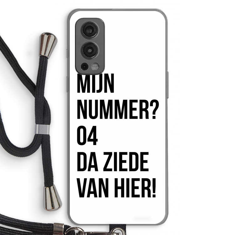 Da ziede van hier: OnePlus Nord 2 5G Transparant Hoesje met koord