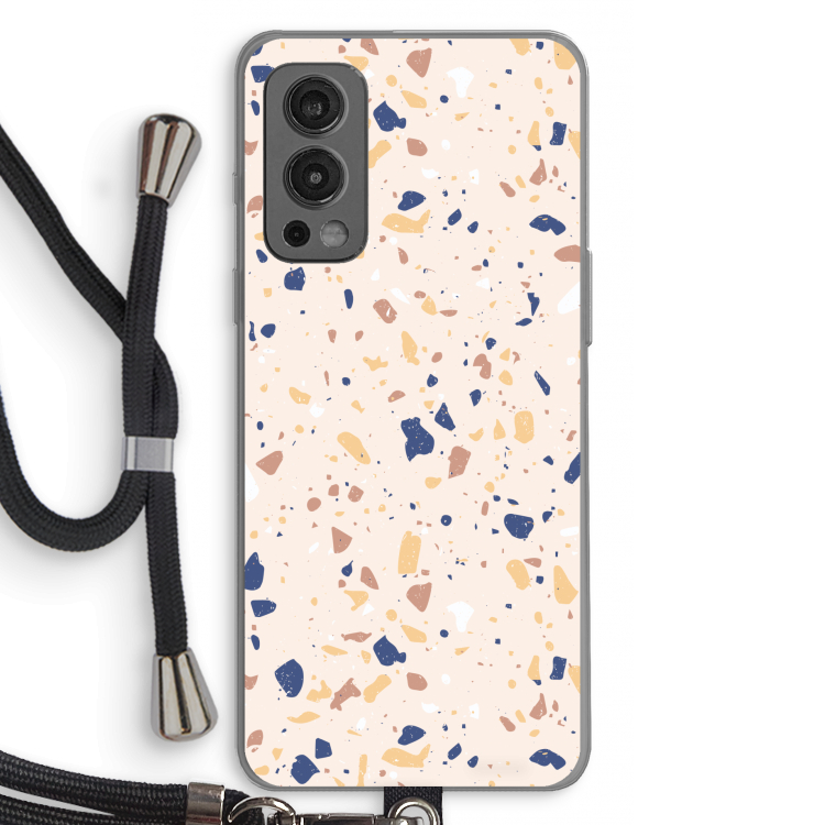 Terrazzo N°23: OnePlus Nord 2 5G Transparant Hoesje met koord