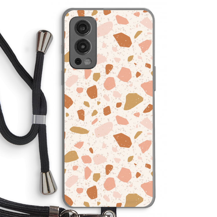 Terrazzo N°18: OnePlus Nord 2 5G Transparant Hoesje met koord