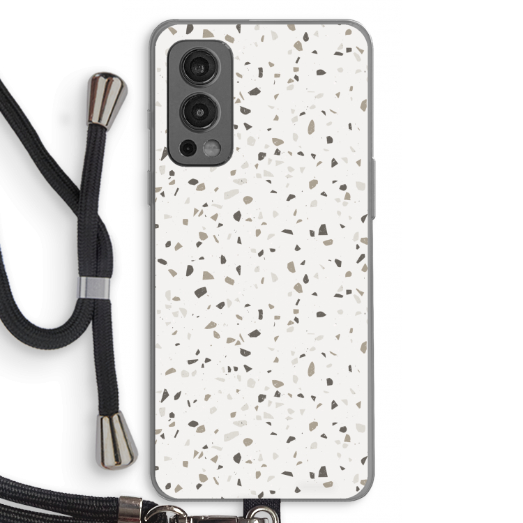 Terrazzo N°14: OnePlus Nord 2 5G Transparant Hoesje met koord