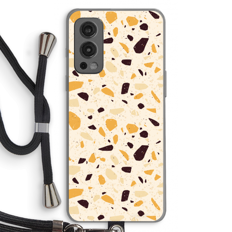 Terrazzo N°13: OnePlus Nord 2 5G Transparant Hoesje met koord