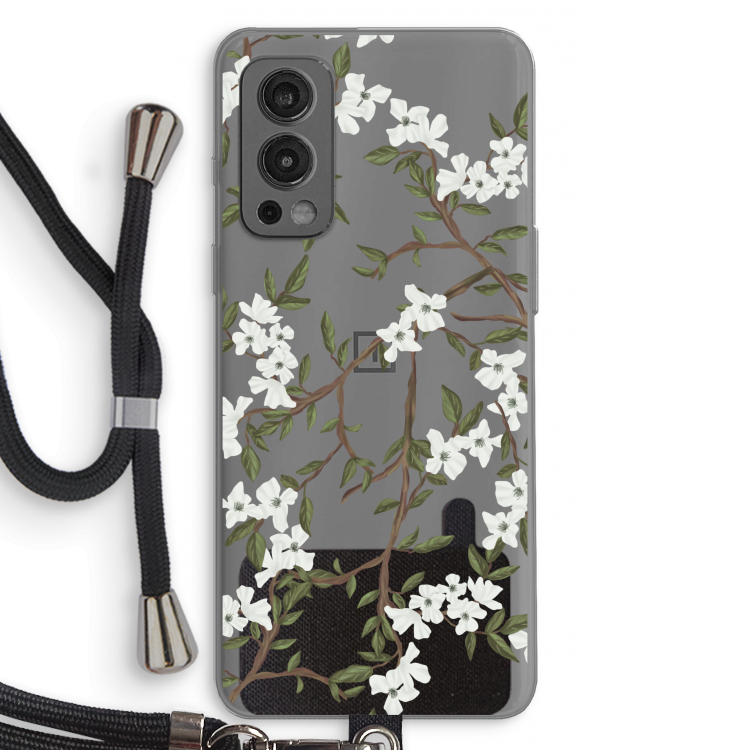 Blossoming spring: OnePlus Nord 2 5G Transparant Hoesje met koord