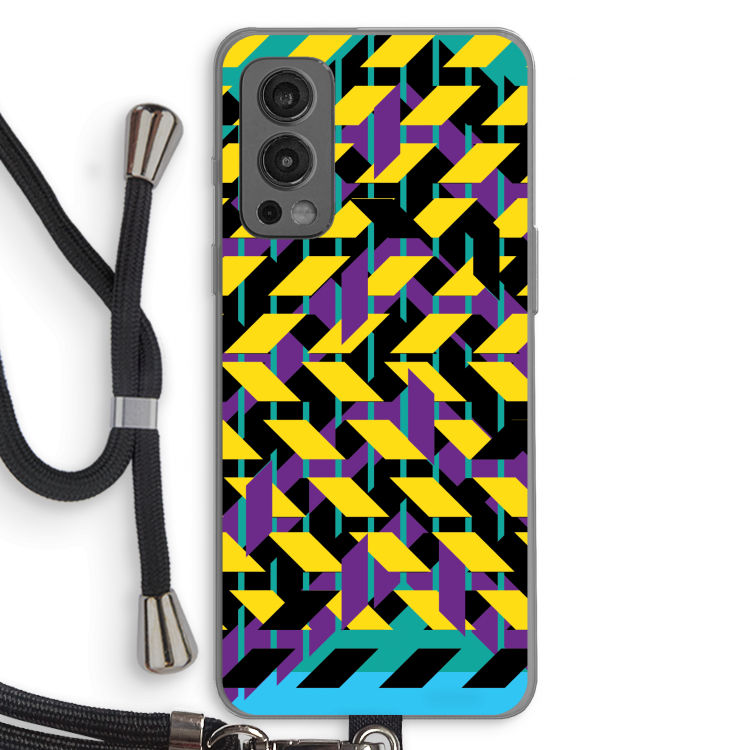 Skew Bee 3: OnePlus Nord 2 5G Transparant Hoesje met koord