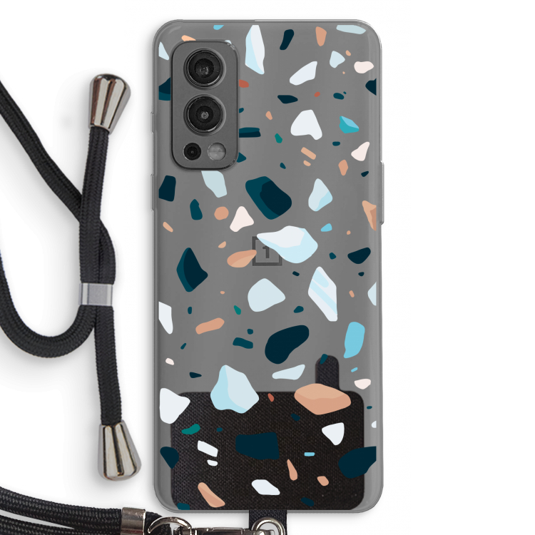 Terrazzo N°13: OnePlus Nord 2 5G Transparant Hoesje met koord