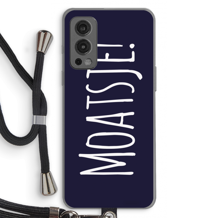 Moatsje!: OnePlus Nord 2 5G Transparant Hoesje met koord