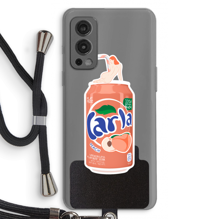 S(peach)less: OnePlus Nord 2 5G Transparant Hoesje met koord