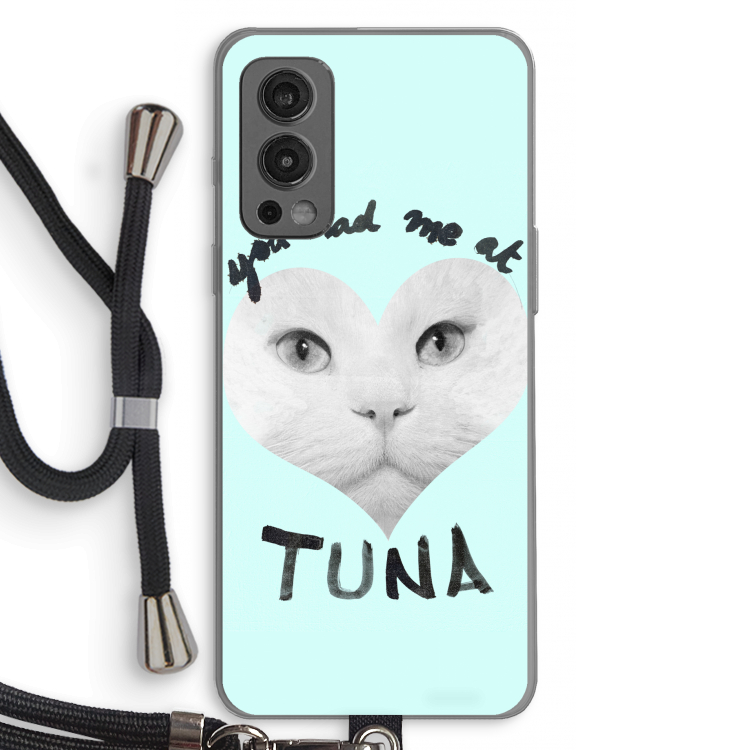 You had me at tuna: OnePlus Nord 2 5G Transparant Hoesje met koord