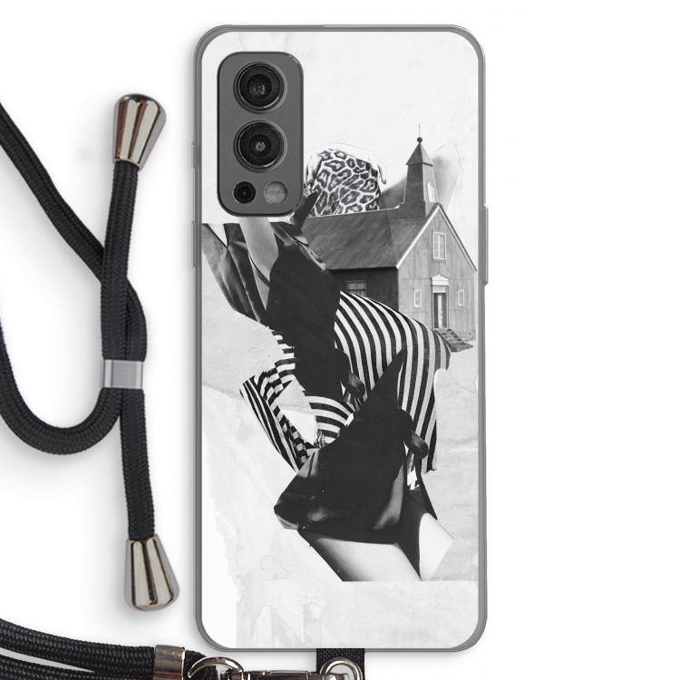 House: OnePlus Nord 2 5G Transparant Hoesje met koord