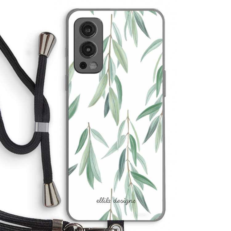 Branch up your life: OnePlus Nord 2 5G Transparant Hoesje met koord