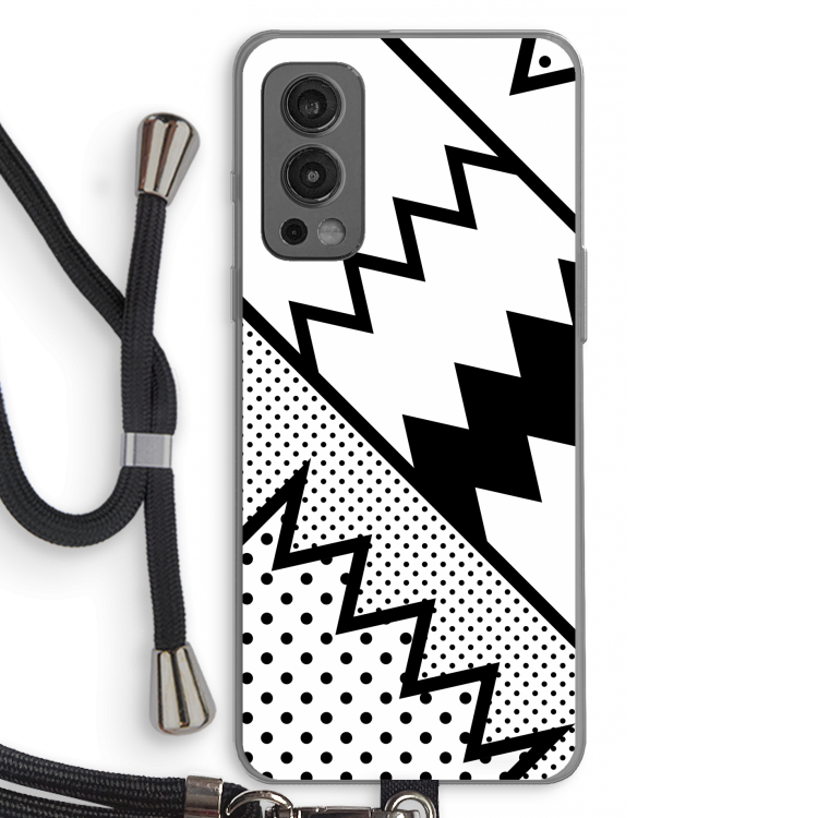 Pop Art #5: OnePlus Nord 2 5G Transparant Hoesje met koord
