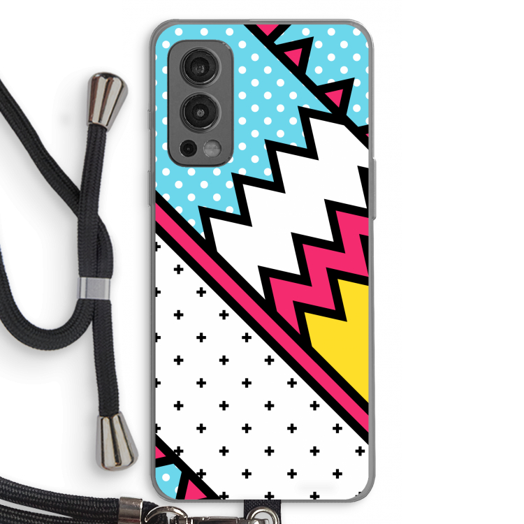 Pop Art #2: OnePlus Nord 2 5G Transparant Hoesje met koord