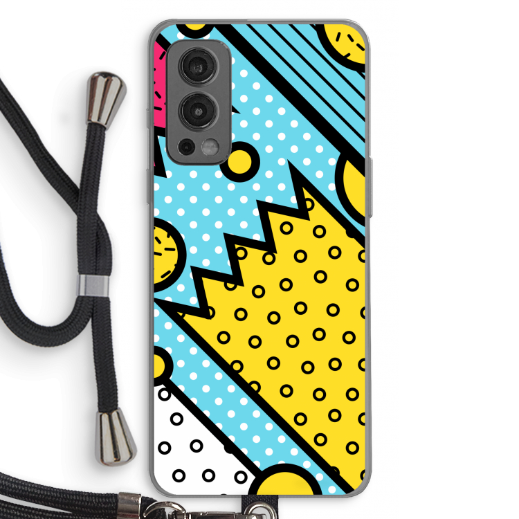 Pop Art #1: OnePlus Nord 2 5G Transparant Hoesje met koord