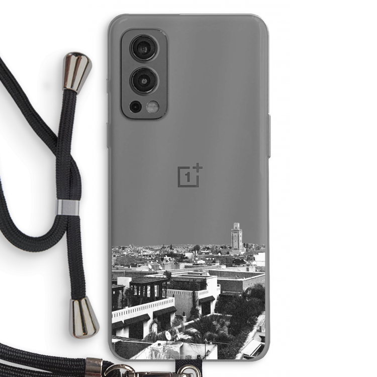 Marrakech Skyline : OnePlus Nord 2 5G Transparant Hoesje met koord