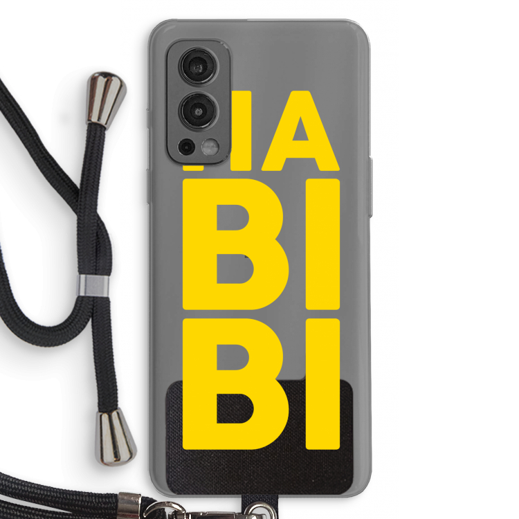 Habibi Majorelle : OnePlus Nord 2 5G Transparant Hoesje met koord