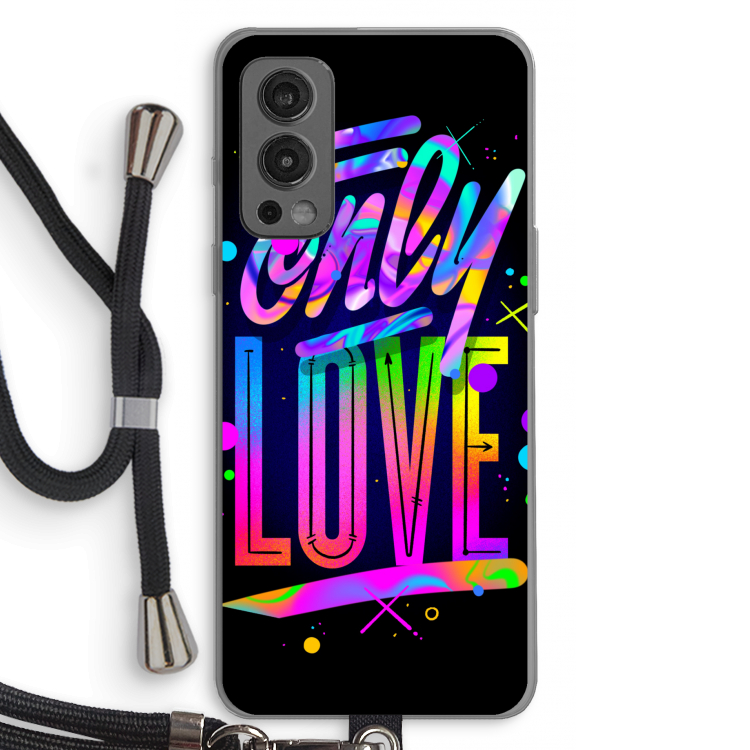 Only Love: OnePlus Nord 2 5G Transparant Hoesje met koord
