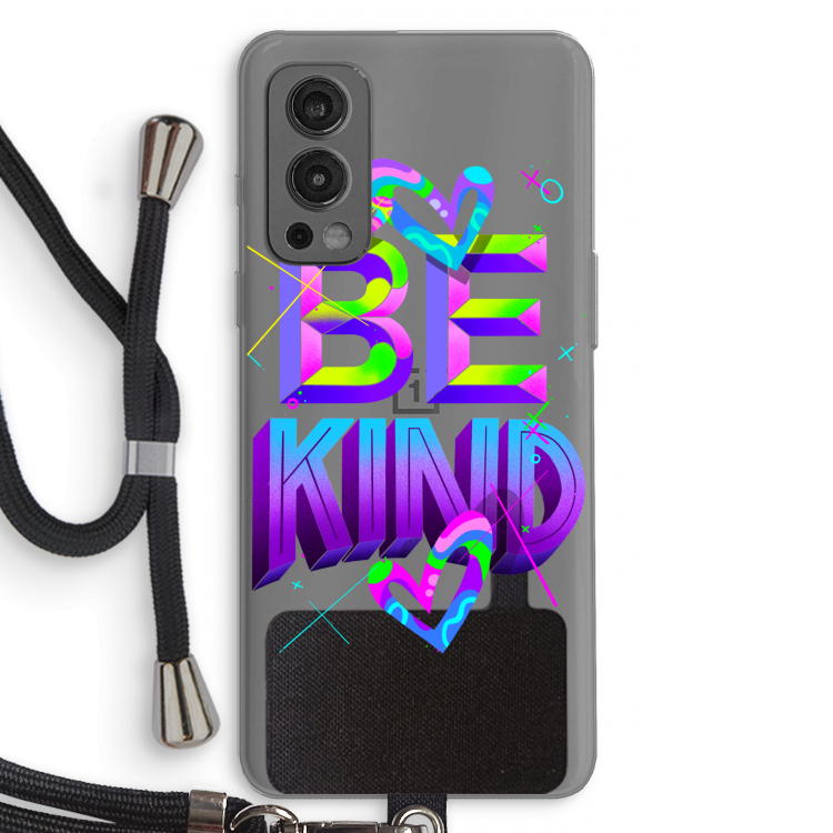 Be Kind: OnePlus Nord 2 5G Transparant Hoesje met koord