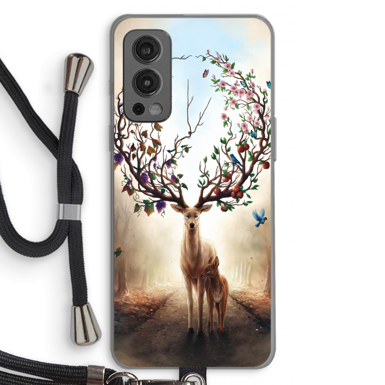 Seasons Change: OnePlus Nord 2 5G Transparant Hoesje met koord