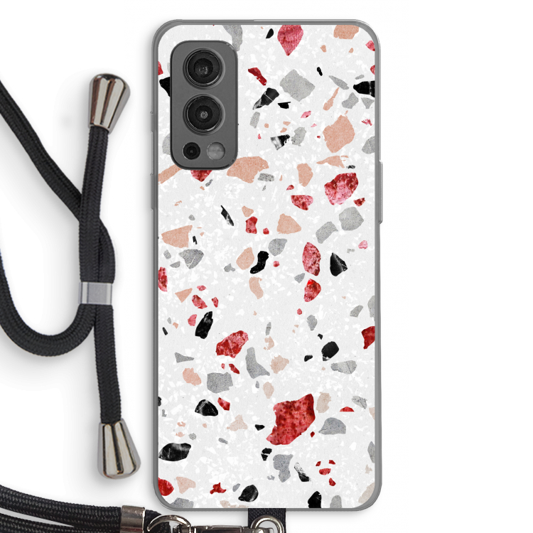 Terrazzo N°12: OnePlus Nord 2 5G Transparant Hoesje met koord